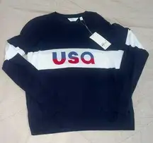 Walter Hagen Sweater Women XL Navy Lightweight Crew Golf USA