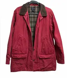 Lands End vintage red chore jacket