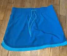 Summersalt Elastic Swim Skirt Blue With Teal Trim Size‎ Med Zippered Pockets