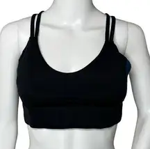 Evree X Bar Bella Sports Bra Women Medium Black Neutral Casual Yoga Gym Workout