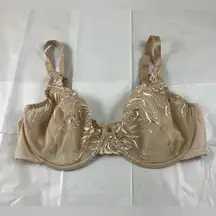 36D vintage style Creme floral underwire bra