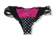 Beach Bunny Polka Dot/Lace Bikini Bottoms