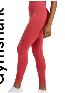 Gymshark vital seamless leggings womens size XS small red rust Lulu workout ath