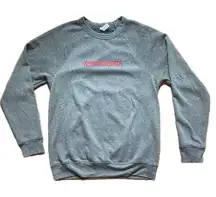 Bella Canvas Gray Wisconsin Crewneck Sweatshirt Large