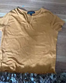 Crop top Mustard Yellow 