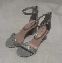 Sparkly Silver Heels