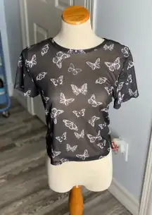 Sheer Butterfly Top