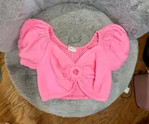 Pink Crop Top 