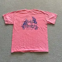 Comfort Colors Bright Orange Texas Bluebonnets Big Little T-Shirt Unisex Large