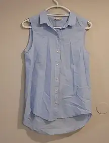 H&M Blue Button Up Tank