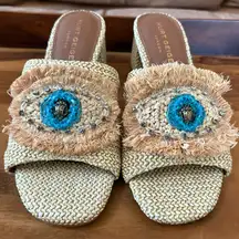 KURT GEIGER London Eye Raffia Sandals