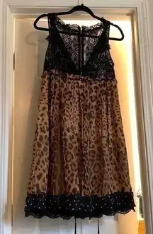 EUC Dolce & Gabbana animalier leopard print dress