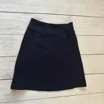 betabrand A-line blue polka dot skirt hidden shorts skort size small