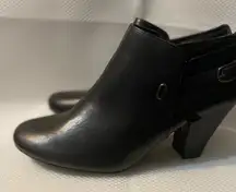 Easy Street Sleek Black Ankle Booties
