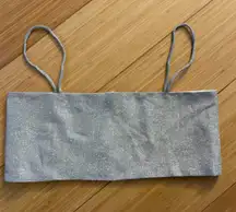 Silver Sparkly Bra Top 