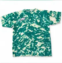 Custom made Philadelphia eagles acid wash tee shirt