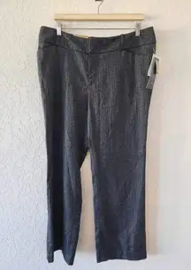 Mossimo Mid Waist & Curvy Hip Gray Trousers Size 16