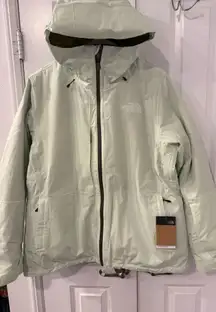 The North Face Thermoball Triclimate Jacket Women's- Pale Green/ Forest Olive