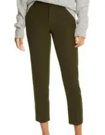 Vince Soft Tailored Crop Pants in Dark Olive Size 4