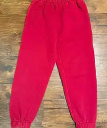 Edikted Major Red Sweatpants Size Large