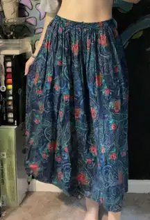 floral maxi skirt