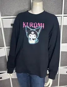 Uniqlo X Sanrio Characters UT Kuromi Black Sweatshirt Womens Size Small