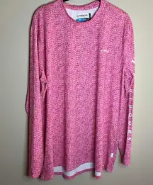 Magellan Outdoors Pink Boyfriend Fit XL Long Sleeve UPF 50 Fishing Tee