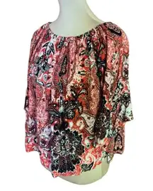 Anthropologie Braeve paisley hippie chic peasant top