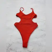 Free People Mello The Label Cut Out One-Piece Swimsuit Size Medium NWOT $180