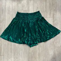 Metallic Green Shorts