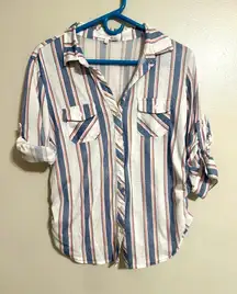 Eden & Olivia Med Maternity Button Up