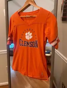 Clemson‎ Russell Short Sleeve Shirt Large Orange
