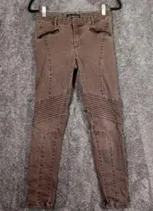 motto motorcycle brown women's pants size 4