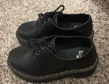 Dr. Martens Leather Platform Shoes