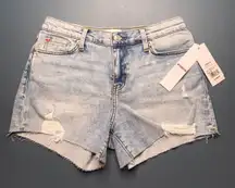 Jean Shorts “Gracie” Mid Rise Cut Off Short