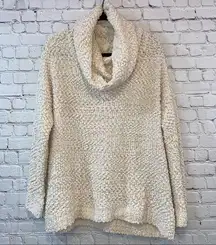Altar’d State Chunky Cream Turtle Neck Long Sleeve Sweater