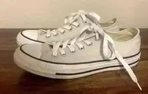 Converse Chuck Taylor Size 7 womens 5 Mens All Star Low Light Grey laceup unisex