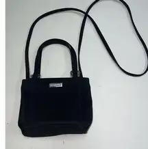 Liz Claiborne Tote Shoulder Bag Purse Small Black 7.5" X 5.5" Womenbs Ladies