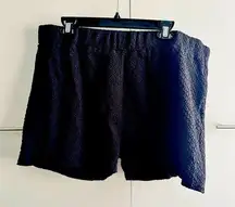 Mindy X  Andie Size XXXL Black Textured High Rise The Marco Swim Short Casual