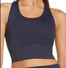 Sweaty Betty Stamina Longline Sports Bra. In Navy Blue. Size Small.