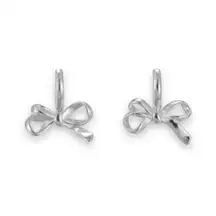 Huggie Bow Hoop Earrings for Women