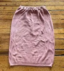 CT Sport Vintage Pink Knit Sweater Midi Skirt Size Small