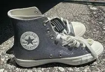Converse Chuck Taylor High Top All Star Glitter Sneakers 'Gun Metal' - A07948C