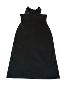 MATERIAL GIRL black curve hugging dress nwt