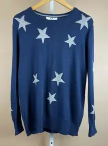 Magaschoni Small Cashmere Blend Star Graphic Print Crewneck Sweater Winter