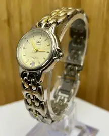 Q&Q by Citizen Gold Tone Lady Dress Watch Water Resistant