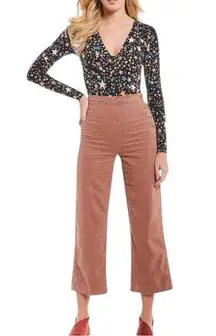 Free People Intimately Stars Long Sleeve Thong Bodysuit Jumpsuit Size Small