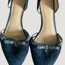 88. J.Crew Black Flats with Glitter Bow — Women’s Dressy Ballet Flats