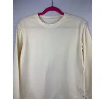 Koolaburra By UGG Womens Long Sleeve Crew Neck Tee XS Beige Cotton