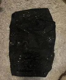 black sparkly corset